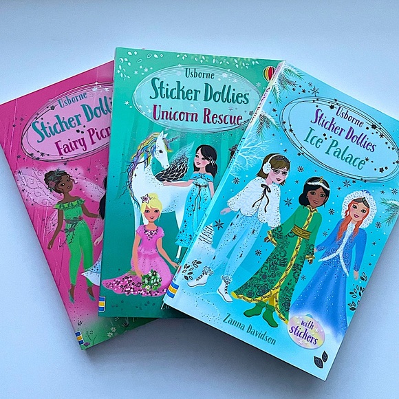 Usborne Toys Set Of Usborne Magic Dollies Sticker Chapter Books